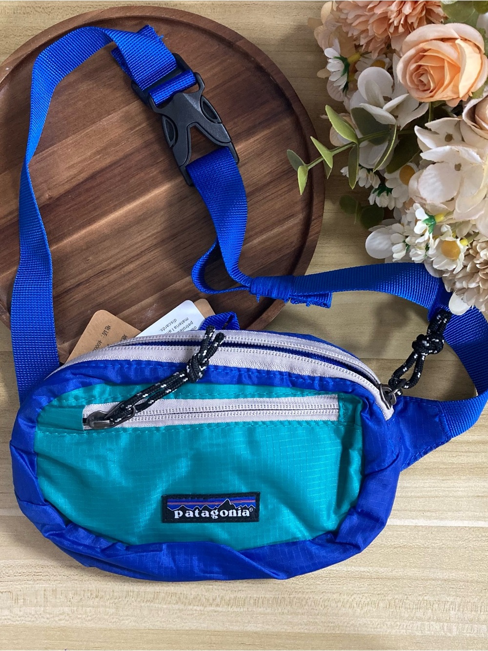 Patagonia Bright Blue Padded Waist Bag